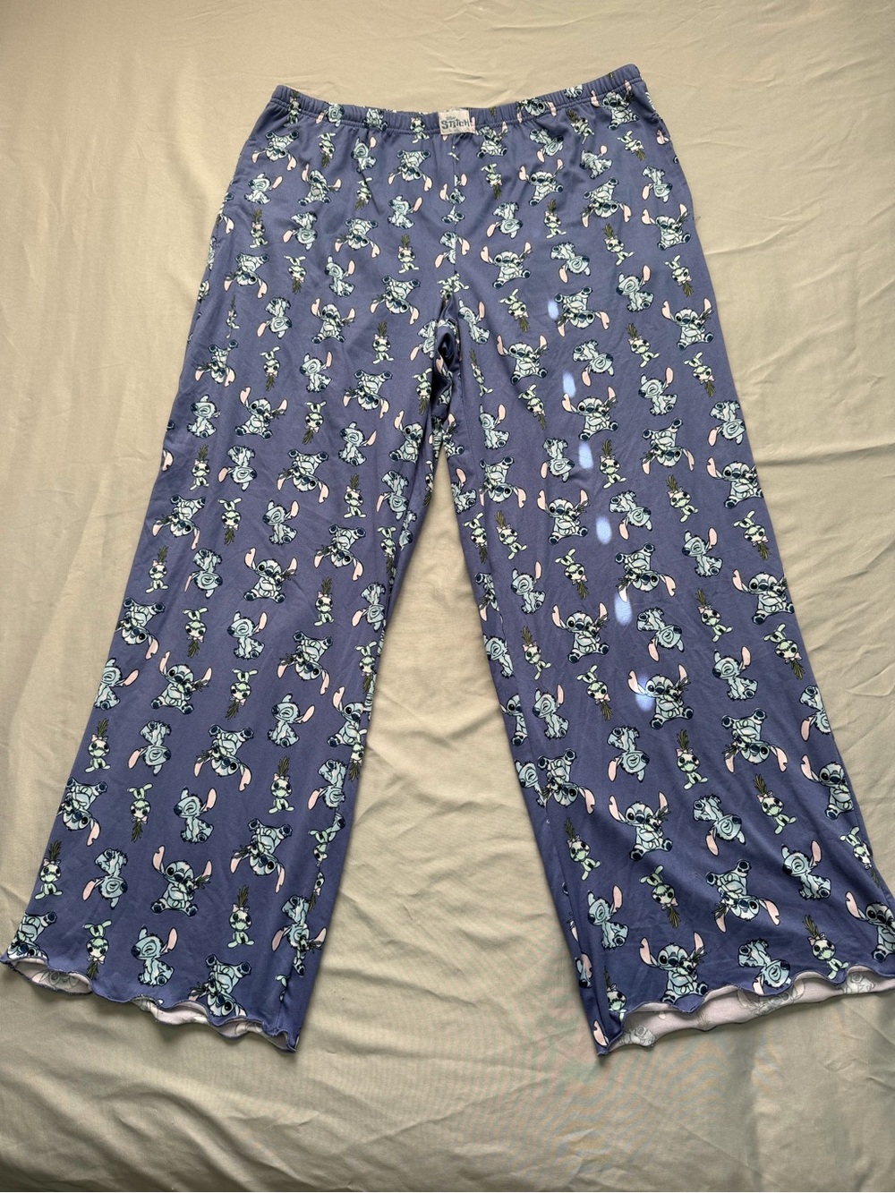 Women’s Disney Official Blue Stitch Lounge Pajama Pants